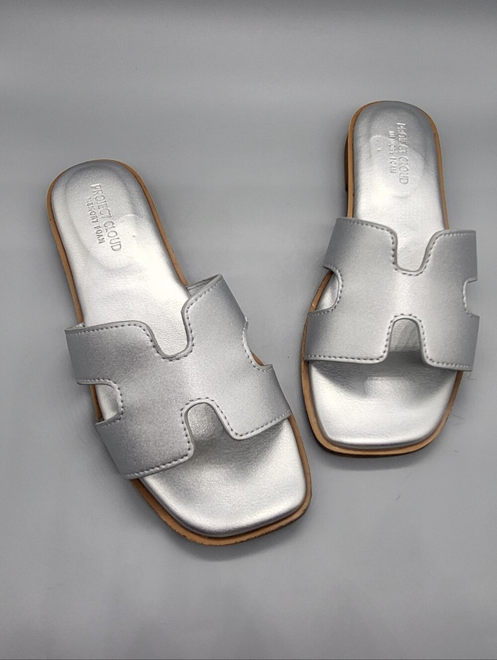 Project Cloud Silver Jannel Sandals